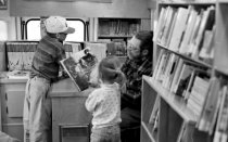 Bookmobile interior